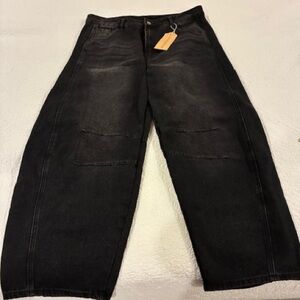 Women’s  Black Jeans by Allabreve Wide Leg Jeans Size 16